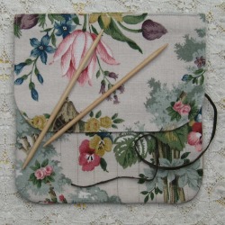 textured floral needle roll